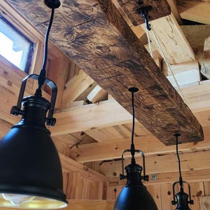 Rustic Farmhouse Light Fixture With Pendant lights