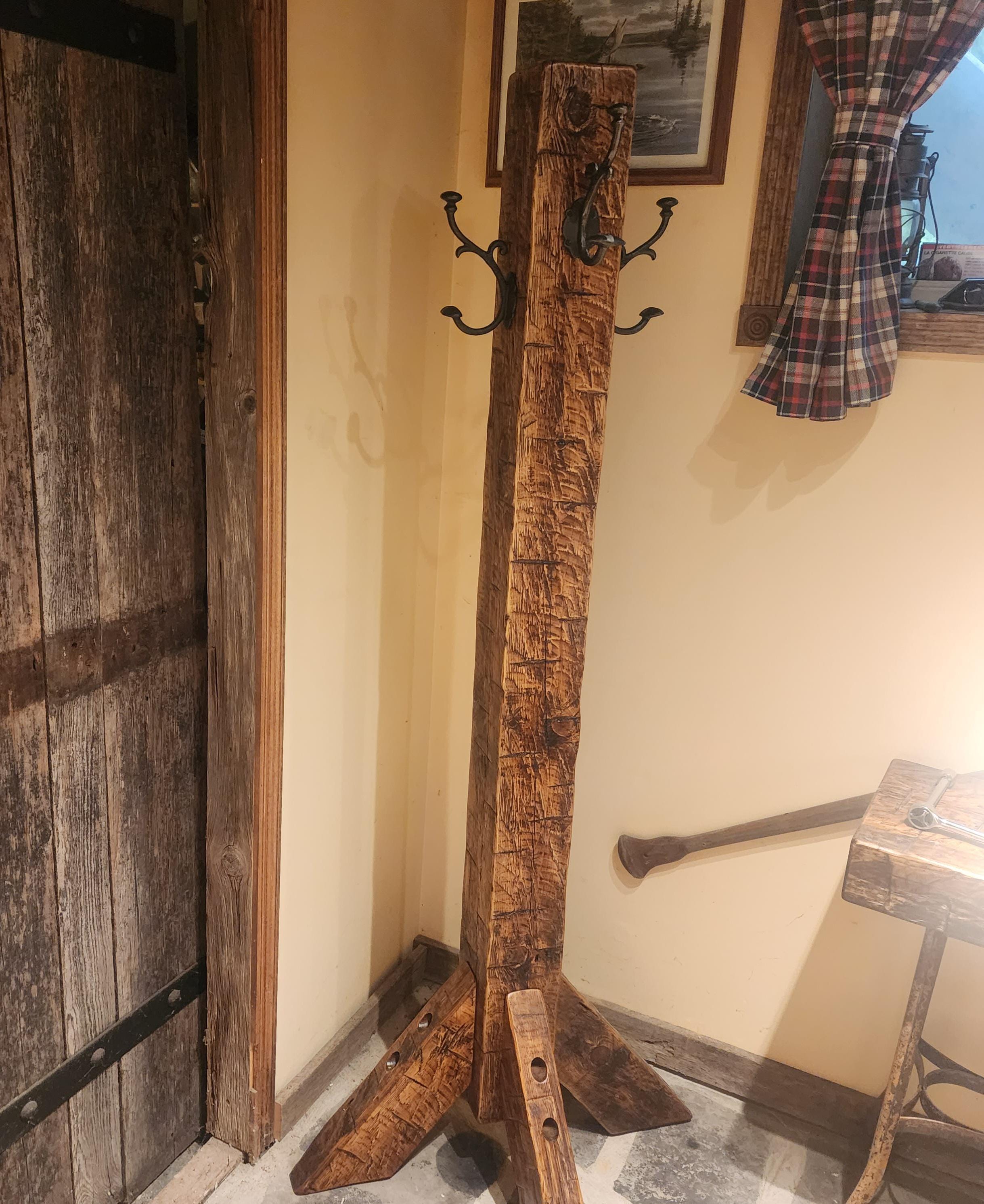 Porte-clés mural moderne en bois de manguier | Accessoires déco | Pier