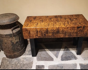 Rustic Bench Hand Hewn