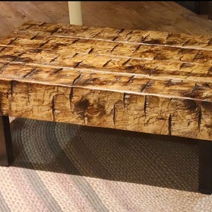 Rustic Coffee Table Hand Hewn