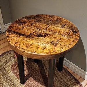 Side Table Hand Hewn