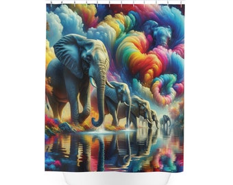 Majestic March: Polyester Shower Curtain