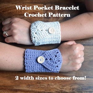 Crochet Wrist Pocket Bracelet Pattern: Easy PDF Wallet Pattern
