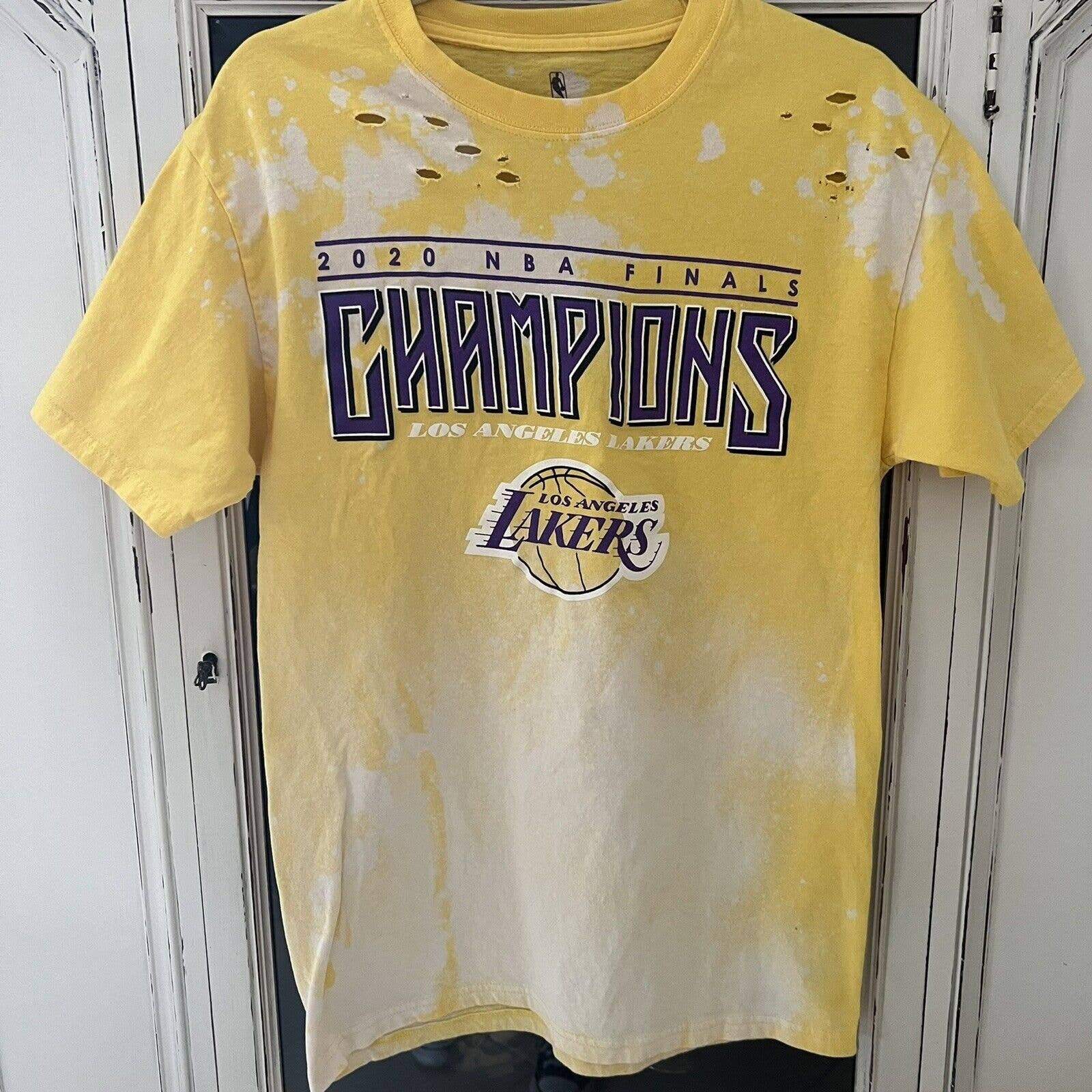 RARE! Vintage 2001 Lakers Shaq Kobe Dynamic Duo NBA World Champions T-Shirt  Lg