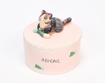 Custom Pet Urn Handmade Forget me not pet Urn Cat urn Dog urn Ceramic Cat Jars Ceramic Urn for Ashes  Keepsake Pet Loss Gift Special Memory