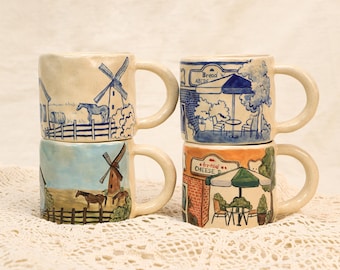 Vintage LL Bean Ceramic Mug: Freeport Maine Flagship Store, 12 OZ
