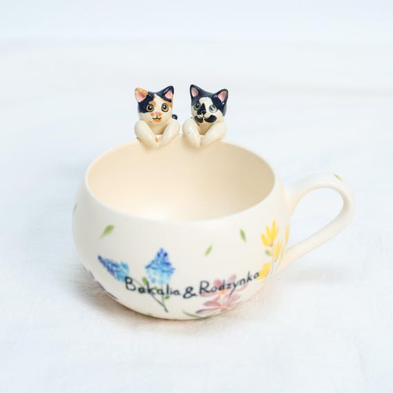 Personalized Pet Mug Custom Wild Flower Pet Mug Ceramic Floral Peekaboo Mug Hidden Animal Coffee Mug Custom Cat Ceramic Gift For Dog Owner