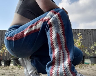 Colour Pop Crochet Jeans
