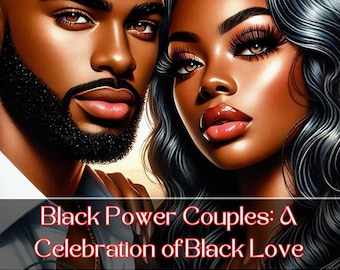 Black Power Couples: A coloring book for Couples- Black in Love Coloring Book, Black Love Coloring Pages, Black Couples in Love