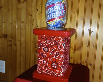 Wooden gum/candy machine