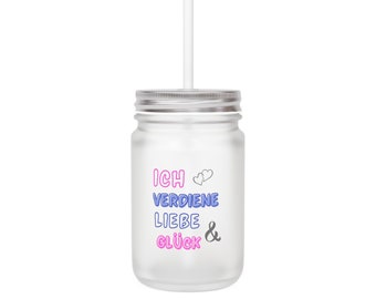 Vaso creativo con pajita.