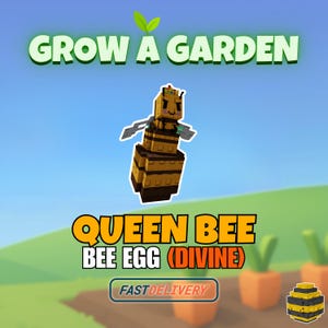 Cultivez un jardin Roblox - REINE DES abeilles | Oeuf d&#39;abeille divin animal de compagnie (1 PIÈCE)