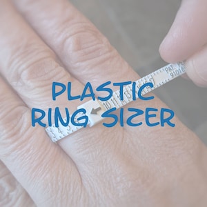 Plastic Ring Sizer Use to help determine your ring size, ring sizer, ring gauge measure, ring multisizer, plastic ring sizer image 1