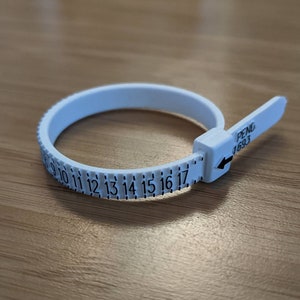 Plastic Ring Sizer Use to help determine your ring size, ring sizer, ring gauge measure, ring multisizer, plastic ring sizer image 3