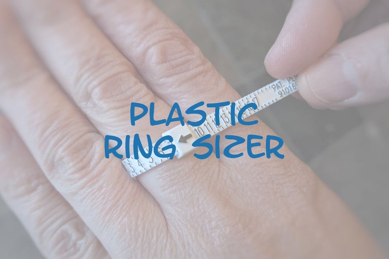 Plastic Ring Sizer Use to help determine your ring size, ring sizer, ring gauge measure, ring multisizer, plastic ring sizer image 1