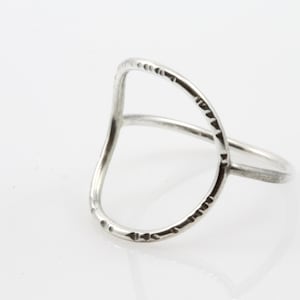 Skinny Circle Ring, circle ring, silver circle ring, minimalist ring, simple cocktail ring, geometric ring, open circle ring, silver ring