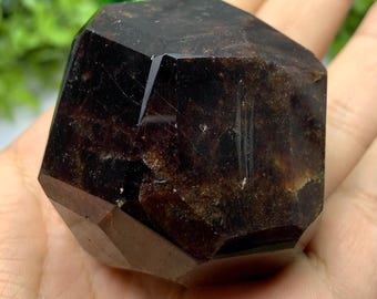 Granate almandino rojo facetado de 260 g de alta calidad, granate rojo facetado, cristal de granate almandino, granate almandino facetado, granate almandino rojo