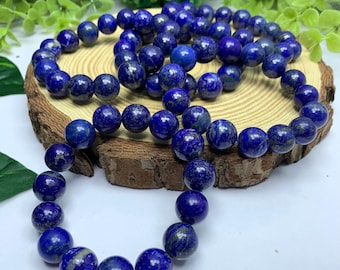 Beautiful Lapis Lazuli Bracelet, Lapis Beads Bracelet, Lapis Round Beads Bracelet, Lapis Blue Beads Bracelet, Lapis Blue Bracelet, Lapis
