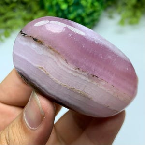 74g Best Quality Pink Aragonite Palm Stone, Pink Aragonite Stone, Aragonite Palm Stone, Pink Aragonite, Pink Aragonite Stone, Palm Stone