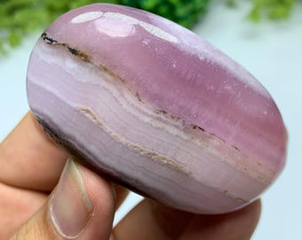 Piedra de palma de aragonita rosa de 74 g de la mejor calidad, piedra de aragonita rosa, piedra de palma de aragonita, aragonita rosa, piedra de aragonita rosa, piedra de palma