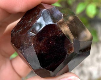 205 g de granate almandino rojo facetado de la mejor calidad, granate rojo facetado, cristal de granate almandino, granate almandino facetado, granate almandino