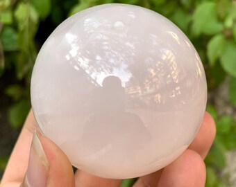 299g Beautiful UV-Reactive Pink Mangano Calcite Sphere, Pink Calcite Sphere, Calcite Sphere, Pink Calcite Ball, Pink Calcite Ball, Calcite