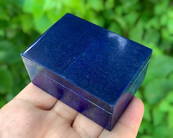 Lapis Lazuli Box, Lapis Box, Lapis Lazuli Box, Lapis Earrings Box, Lapis Stone Box, Lapis Blue Box, Lapis Lazuli, Hand Made Lapis Box,