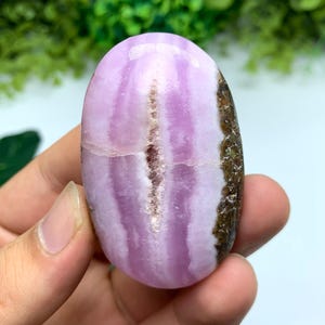 64g Beautiful Quality Pink Aragonite Palm Stone, Pink Aragonite Stone, Aragonite Palm Stone, Pink Aragonite, Pink Aragonite Stone, Calcite