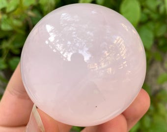 295g Beautiful UV-Reactive Pink Mangano Calcite Sphere, Pink Calcite Sphere, Calcite Sphere, Pink Calcite Ball, Pink Calcite Ball, Calcite