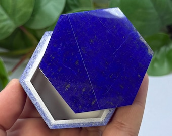 200g Lapis Lazuli 6 Sides Box, Lapis Box, Lapis Lazuli Box, Lapis Jewelry Box, Lapis Stone Box, Lapis Blue Box, Lapis Lazuli, Jewelry Box