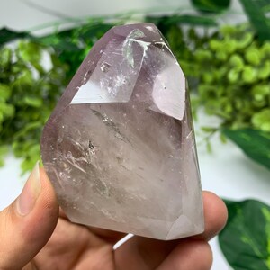205g Beautiful Purple Amethyst Polished Faceted Crystal, Amethyst Crystal, Faceted Amethyst Point, Amethyst Polished Crystal, Amethyst Stone