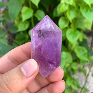Top Quality Transparent Purple Amethyst Double Terminated Point, Amethyst Point, Double Terminated Amethyst Point, Amethyst Crystal