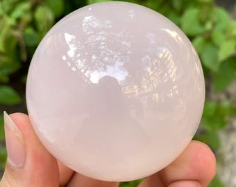 300g Beautiful UV-Reactive Pink Mangano Calcite Sphere, Pink Calcite Sphere, Calcite Sphere, Pink Calcite Ball, Pink Calcite Ball, Calcite