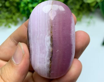 Piedra de palma de aragonita rosa de 72 g de la mejor calidad, piedra de aragonita rosa, piedra de palma de aragonita, aragonita rosa, piedra de aragonita rosa, piedra de palma