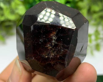 185 g de granate almandino rojo facetado de la mejor calidad, granate rojo facetado, cristal de granate almandino, granate almandino facetado, granate almandino rojo