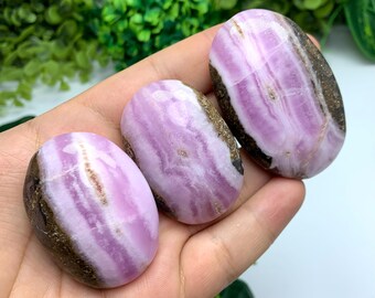 3 piezas de piedras de palma de aragonita rosa de alta calidad, piedras de aragonita rosa, piedras de palma de aragonita, aragonita rosa, piedra de aragonita rosa, calcita