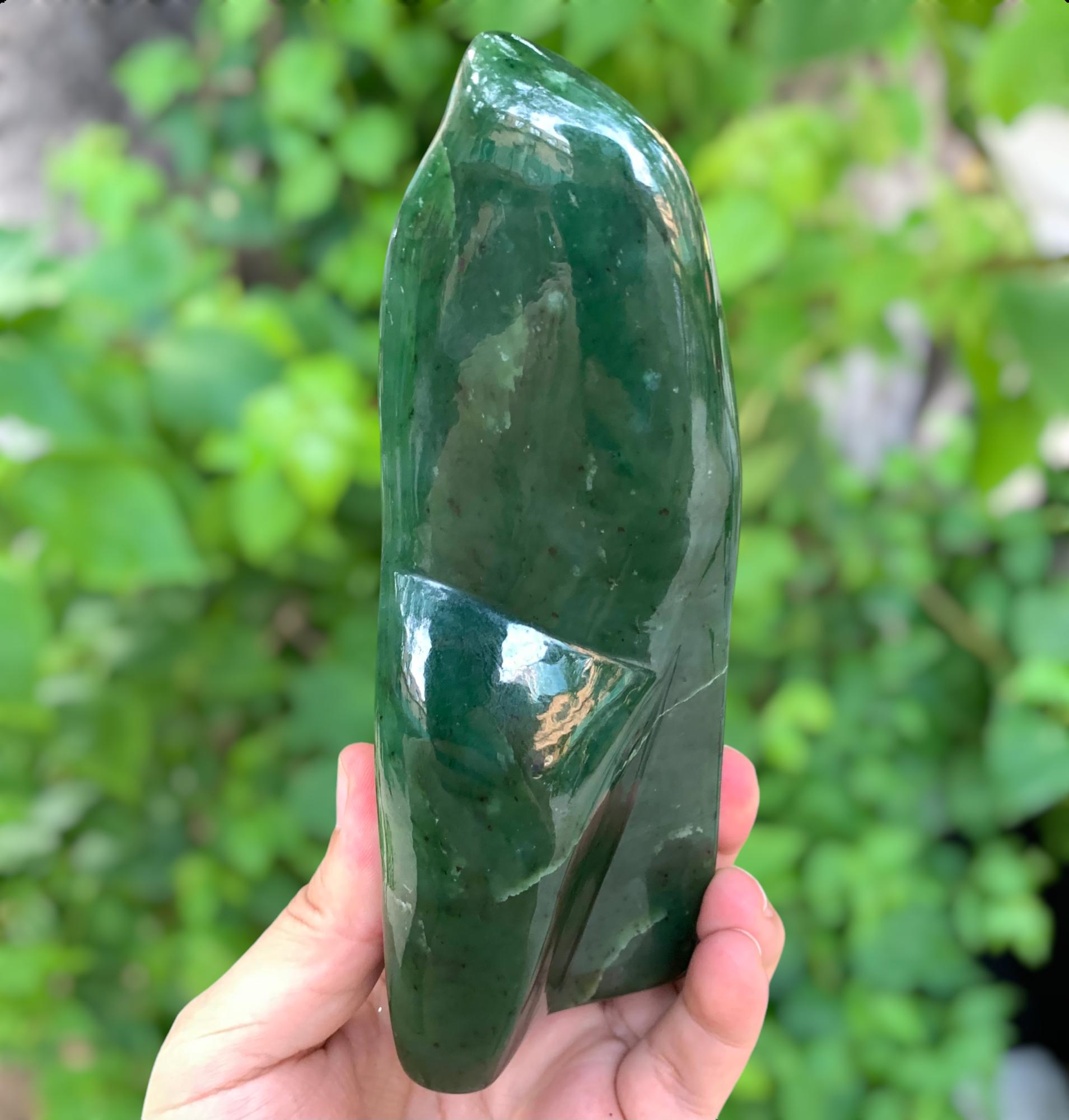 786g AAA Quality Green Nephrite Jade, Nephrite Jade, Nephrite Display ...
