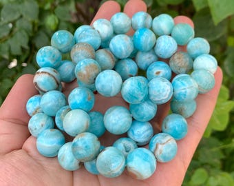 Best Quality Aragonite Calcite Beads Bracelets, Aragonite Bracelets, Blue Aragonite Bracelets, Blue Calcite Bracelets, Calcite Bracelets