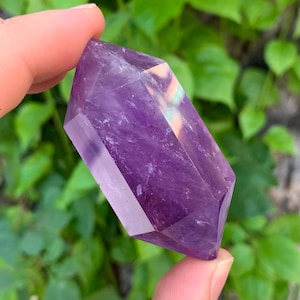 Gorgeous Top Quality Transparent Purple Amethyst Double Terminated Point, Amethyst Point, Double Terminated Amethyst Point, Amethyst Crystal