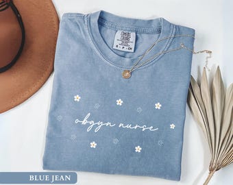 Obgyn Nurse Shirt Labor And Delivery Tee Floral L&D Nurse Top Nursing Student Graduation Gifts LD Crew Shirts Nurse Appreciation Tshirts
