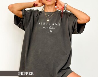 Comfort Colors® Airplane Mode Shirt Vacay Mode Tee Pilot Wife TShirt Gift for Airplane Lover Airplane Shirt Aviation Shirt Pilot Mom TShirt