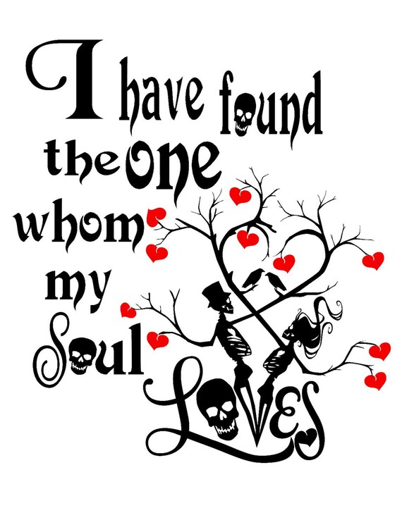 Love Raven Heart Skull Skeleton Svg Instant Download Cut Etsy