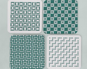 Four Cross Stitch Patterns - Continuous Designs 1-4