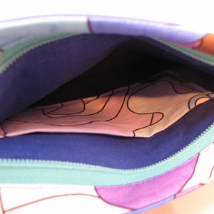 Fancy Zipper Clutch with inset zipper, interior pocket and wrist strap PDF Tutorial image 4