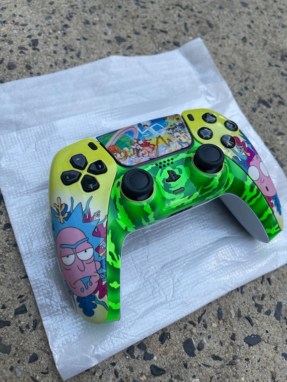 Ps4 Controller In Custom Rick And Morty Custom Rick And Morty PS5