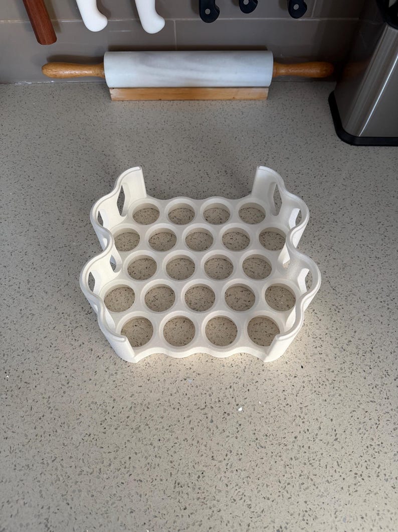 Stackable Counter Egg Holder: Minimalist 3D Printed Rack for Chicken ...