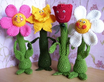 Friendly Flowers...PDF Crochet Pattern