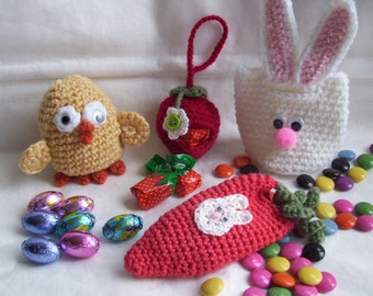 Easter Sweets Pockets...PDF Crochet Pattern