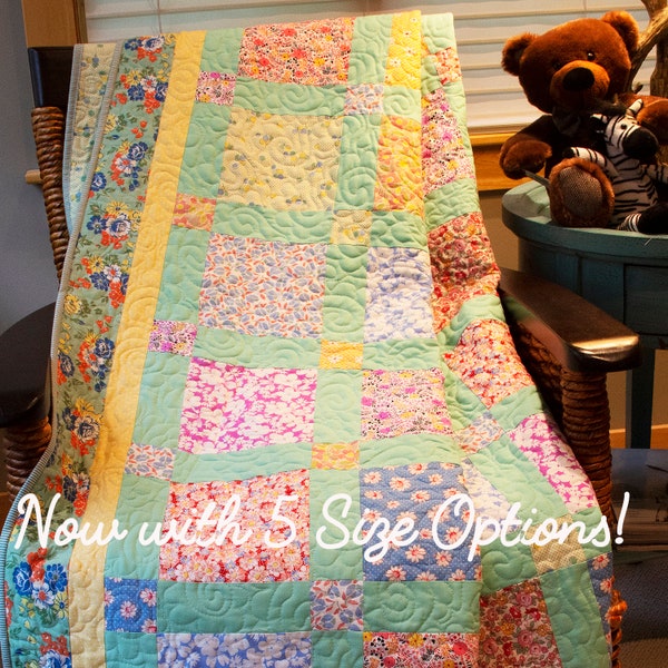 Grandma's Porch 30's Reproduction Quilt Pattern - Now in 5 sizes!