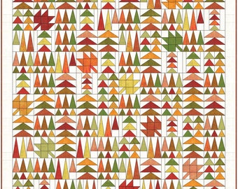 Leaves in the Forest Quilt Pattern PDF